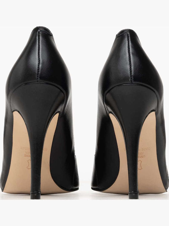 Leather Black Heels