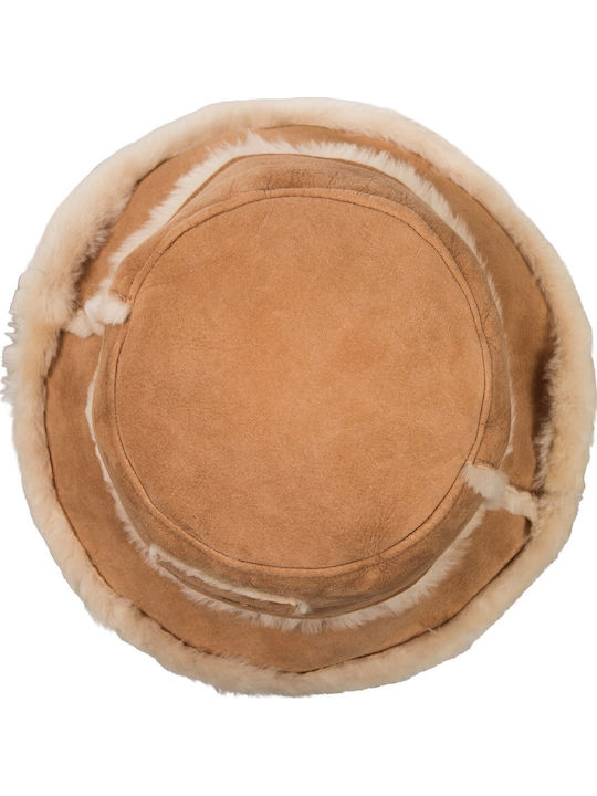 UGG Pălărie Bucket de Damă din Piele Maro