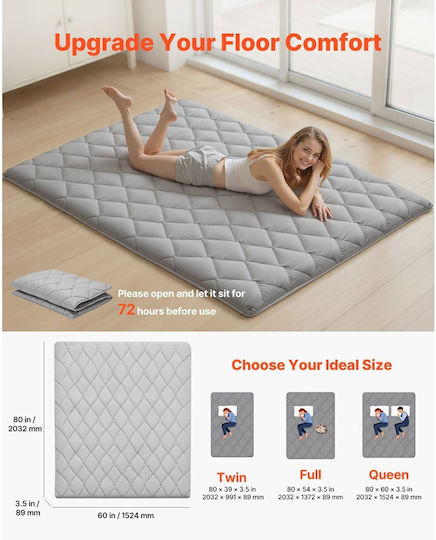 Vevor Exercise Mat Gray (203.2x152.4x8.9cm)