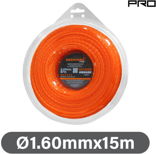 Nakayama NC1019 Square Twist Brush Cutter Trimmer Line 1.6mm 15m 043225