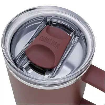 Thrive Ποτήρι Θερμός Ανοξείδωτο BPA Free 470ml Brown με Λαβή