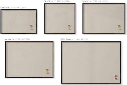 Tulup Magnet Pinnwand 80x60cm