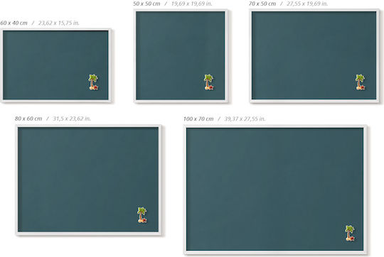 Tulup Panou Magnet 60x40 cm