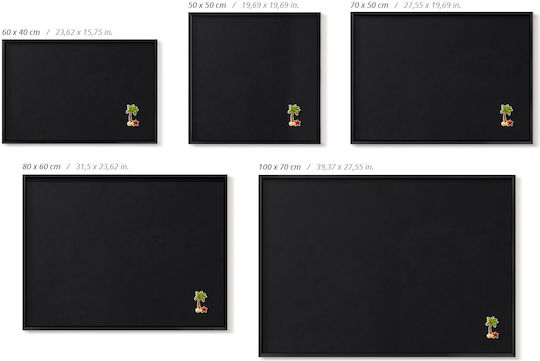 Tulup Magnet Notice Board 80x60cm