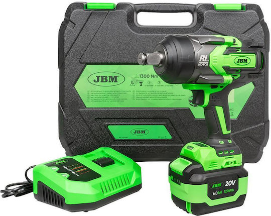 JBM Bürstenloser Akku-Schlagschrauber 20V 1x6Ah mit Bitgröße 3/4"