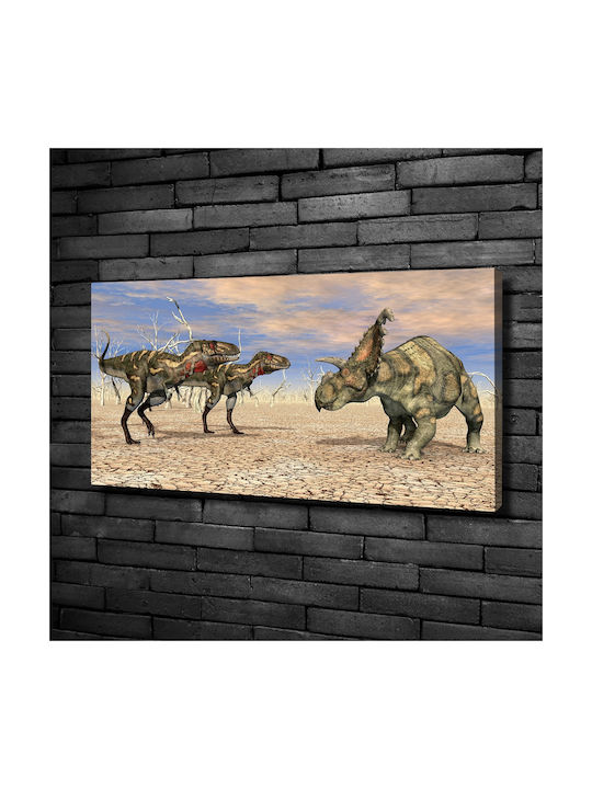Kinder Wandkunst Canvas Ideal tägliche Dekoration Dinosaurier 100x50 cm