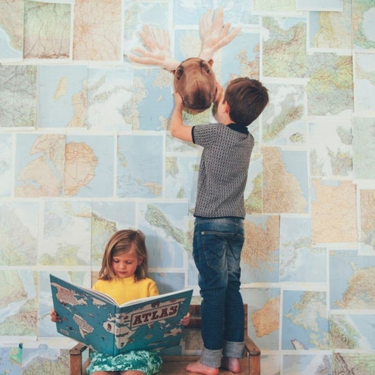 Wild & Soft Cap De Animal Decorațiune De Perete Pentru Copii
