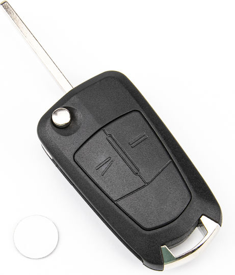 Elektronische Klappbare Autoschlüsselhülle Opel Astra H Zafira B 2 Schaltflächen