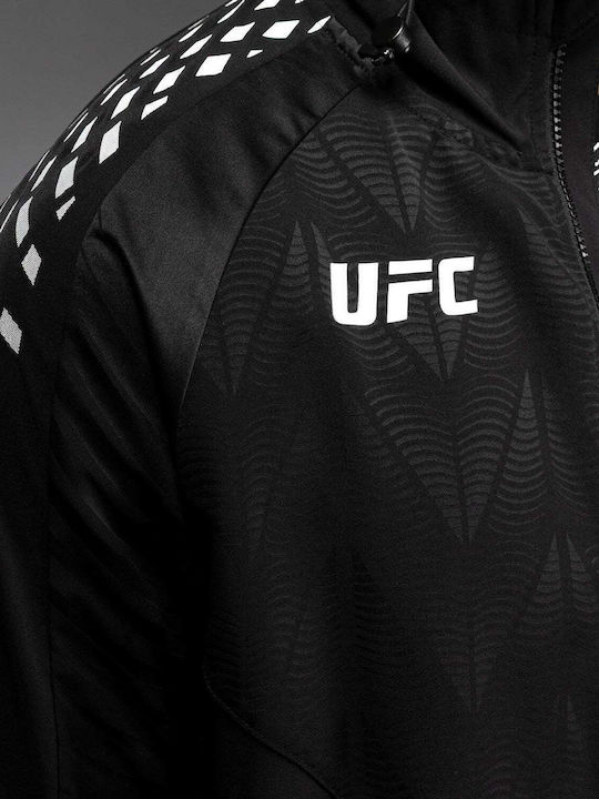 Men's Cardigan with Hood Black/white