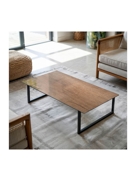 Panou Rectangular De Masă Din Sticlă Securizată Cu Model Textură Lemn 100×50 Cm