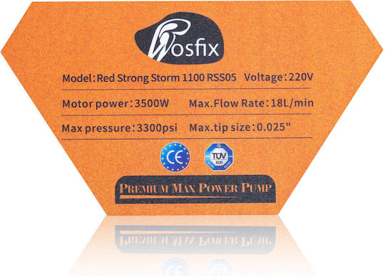 Rosfix MPZ1-OR6Y Ηλεκτρικό Πιστόλι Βαφής 3500W