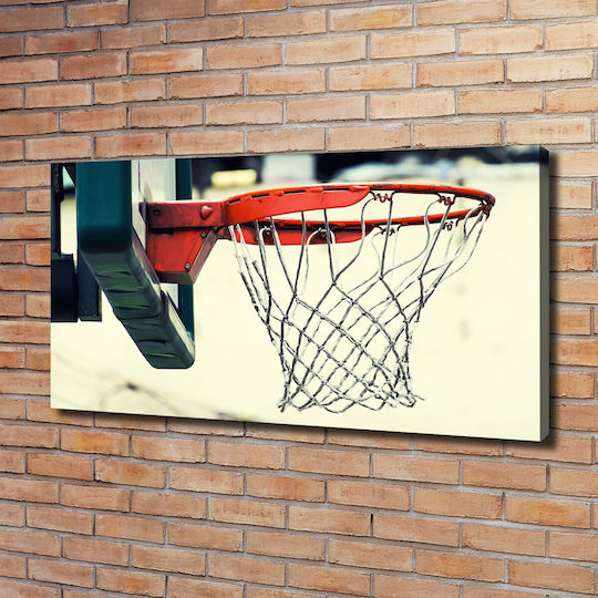 Innenraumdekoration Gemälde Leinwand Basketballkorb 120x60 cm