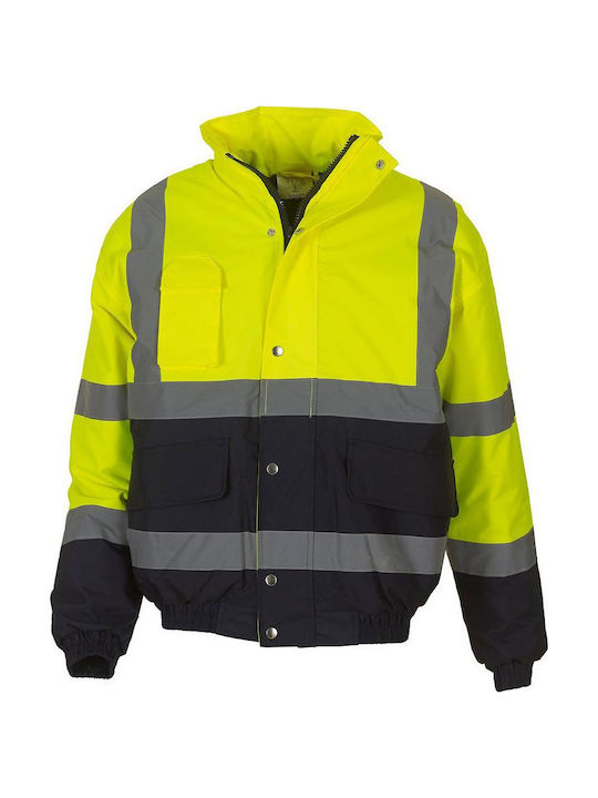 Yoko HVP218 Arbeitsjacke Reflektierend Gelb