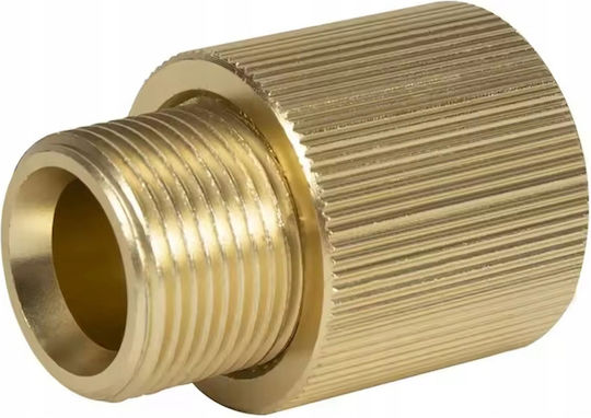 Adaptor Brassconnect M22 Reducție Alamă 15 Mm + 14 Mm Pin Filet M22 Karcher Lavor Bosch Nilfisk Mașini de Spălat