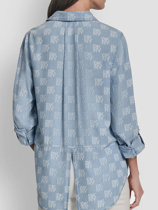 Women's Long Sleeve Shirt Light Blue