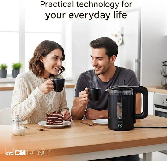 Clatronic Βραστήρας 1.7lt 2200W Μαύρος