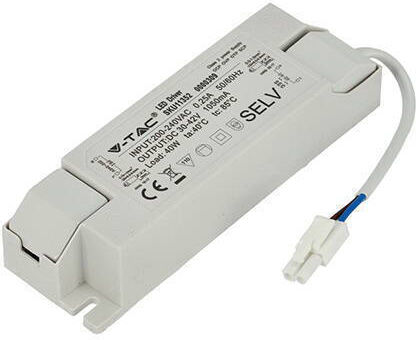 V-TAC Затъмняващо LED Захранване IP20 Мощност 40W с Изходно Напрежение 42V