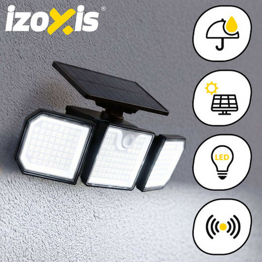 Izoxis Solar Light 1.5W 500lm with Motion Sensor, Photocell and Remote Control IP65 26.5cmx12cmx12cmcm
