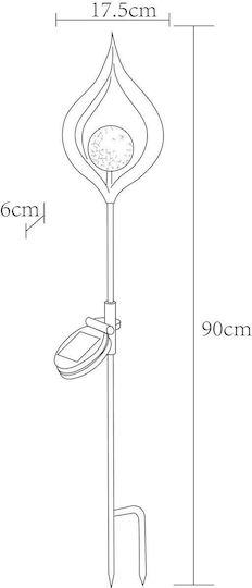 Globo Lighting Spiked Solar Light IP44