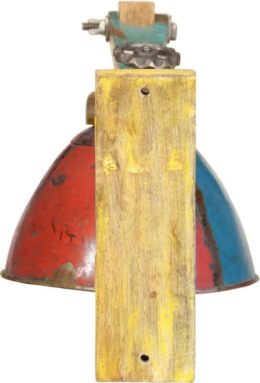 vidaXL Vintage Lamp Wall with Socket E27 Silver 6.5cm
