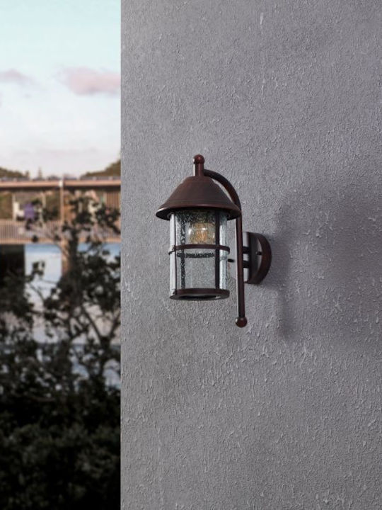 Eglo Telmo Wall-Mounted Outdoor Lighting Lantern 18x35cm Eglo Telmo Wall-Mounted Outdoor Lighting Lantern 18x35cm