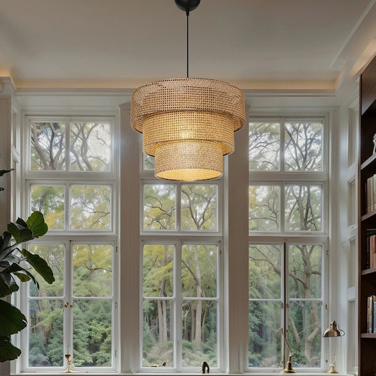 GloboStar Level Pendant Light Brown with Socket E27 38x38x95cm
