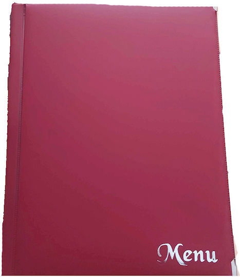 Papernote Menu Holder in Burgundy Colour 29.7x21 cm Menu A4 8P