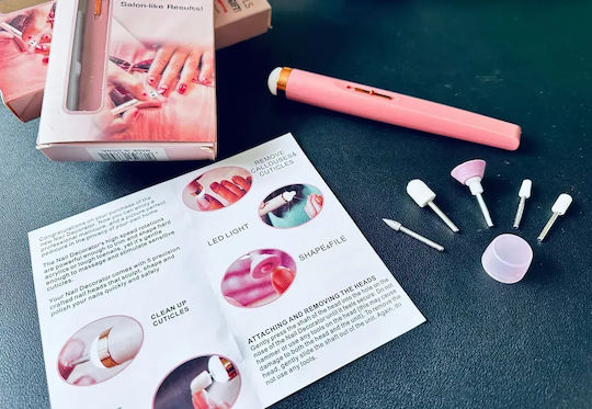 Nagelfräser Batterie Rosa