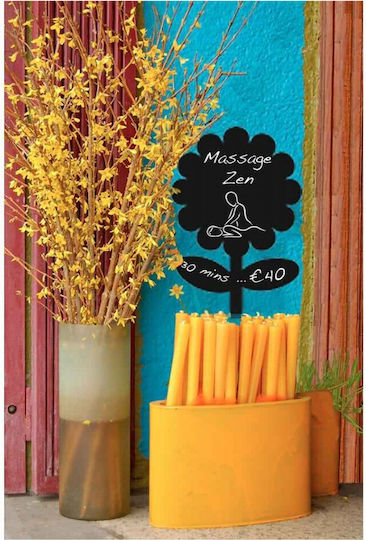 Securit Chalkboard Flower Liquid Wall Chalk Board 42.6x27.7cm