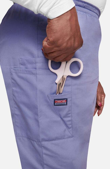 Cherokee Originals Women's Light Blue Medical Pants Cotton and Polyester