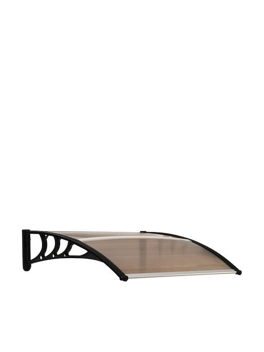 Outsunny Entrance Canopy Roof 120 x 75 Cm Sloped Polycarbonate Canopy Roof