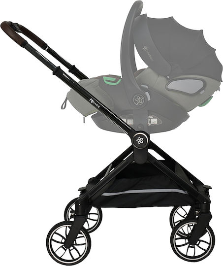 Bebe Stars Mirage 3 In 1 Reglabil 3 în 1 Cărucior pentru copii Potrivit pentru Nou-născut Olive 9.6kg