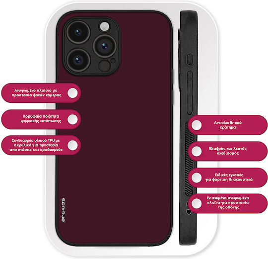 Sonique Colorbloc Series Case Oppo Find X9 Pro 5g Burgundy