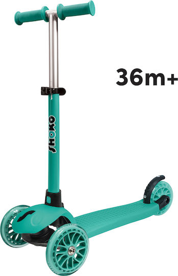 Shoko Kids 3-Wheel Scooter with Seat for 12+ Years Tropical Mist