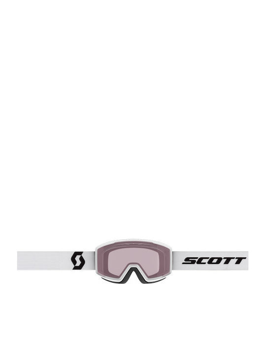 Scott Masca de schi și snowboard Pentru adulți Alb cu Lentilă în culoarea Negru Scott Masca de schi și snowboard Pentru adulți Alb cu Lentilă în culoarea Negru