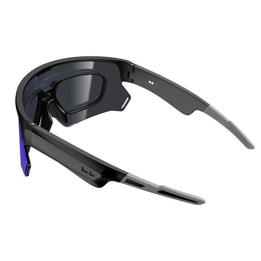 BlackView Cycling Glasses with Black Frame & Dark Lenses
