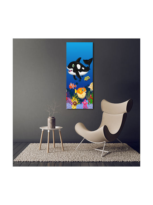 Gemälde Segeltuch Professioneller Raum Dekoration Unterwasserwelt 50x125 cm