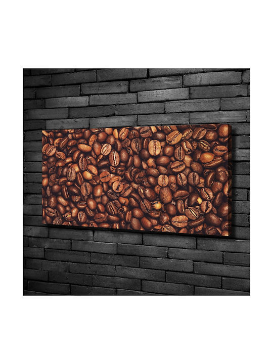 Wall Canvas Painting High Durability Quality Print Brown Grains 100x50 Cm