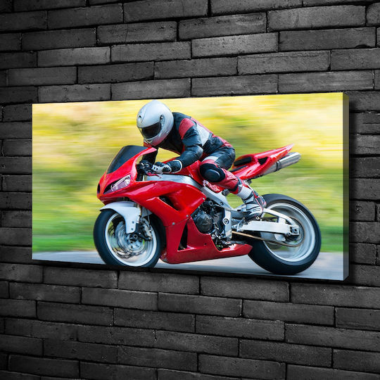Decorative Canvas Painting Interior Decoration Motorcycle 100x50 Cm