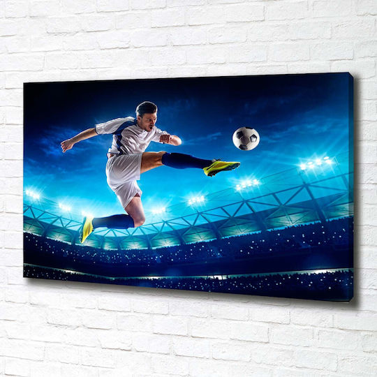 Gemälde Segeltuch Büro Professioneller Raum Fußballspieler 100x70 cm