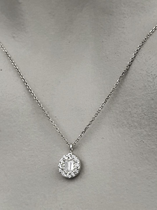 Papadopoulos Gold Necklace Rosette from White gold 14K