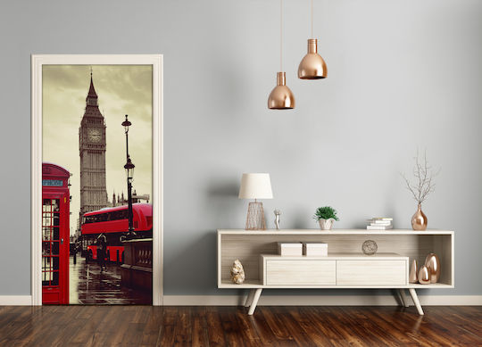 Dekorativer Aufkleber Tür Big Ben London doorsticker-f-91738118 95x205cm Tulup