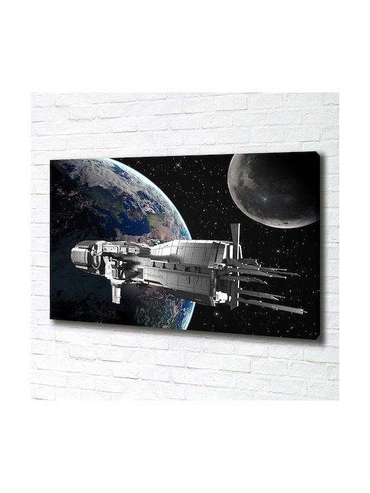 Canvas Painting Uniform Interior Decoration Spaceship 100x70 Cm