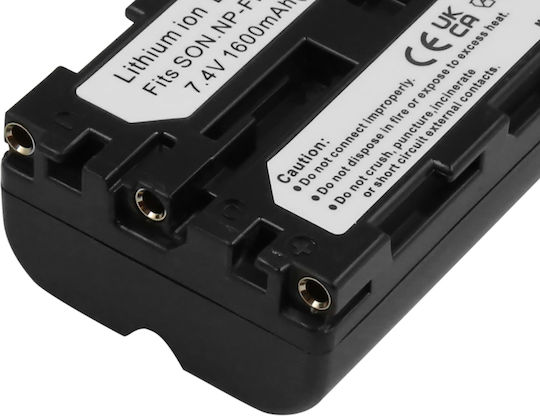 Avizar Battery Sony Camera Np-fm500h Li-ion 7.2v 1600mah Black