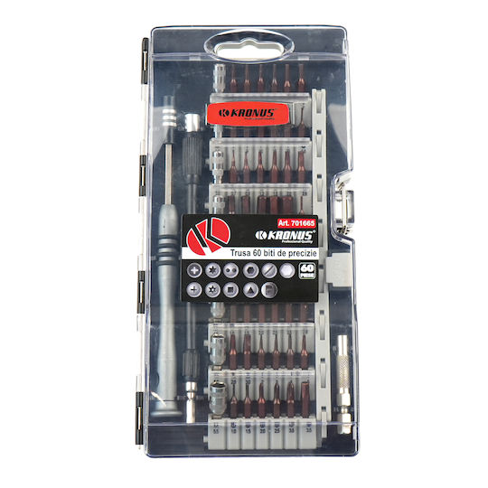 701665 Precision Bit Set 60 Pieces Code 902787