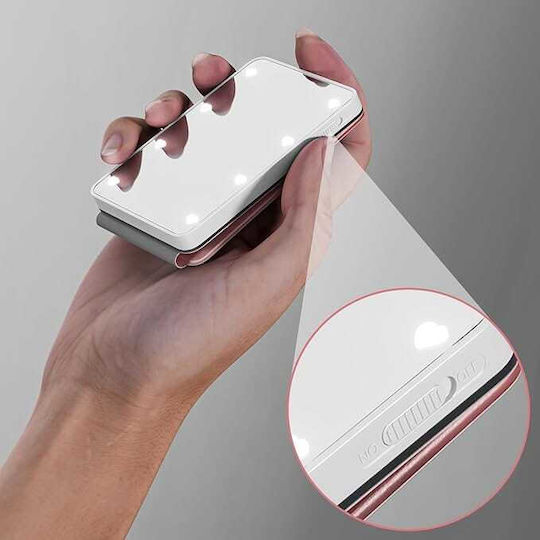 Makeup Mirror Purse Kintion with Light White