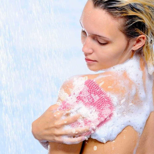 Bürste Rücken für Peeling Rosa 1Stück