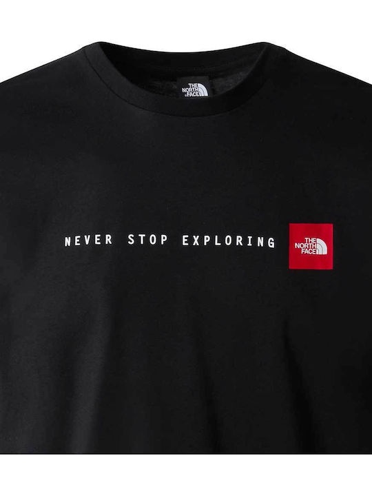 Never Stop Exploring Тениска Black