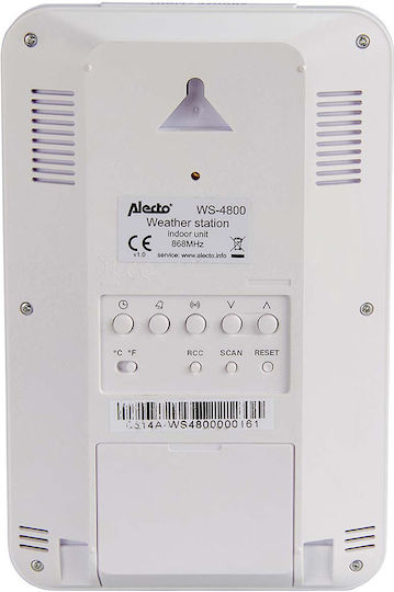 Alecto Professional Weather Station Wireless Sensor Model Ws-4800 White