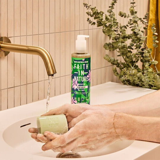 Faith in Nature Tea Tree Течен сапун с Помпа 400ml